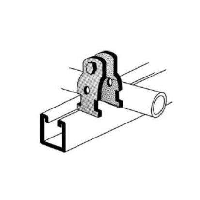 Thomas & Betts Superstrut® 703-3/4-EG Universal Conduit and Cable Clamp, 3/4 in Conduit, 550 lb Load, 0.932 to 1.05 in OD, Steel